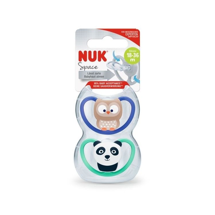 Set x2 Chupetes NUK Space 18-36 meses – Home Baby